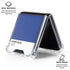 Azure Blue Galaxy Z Flip6 Clear Case